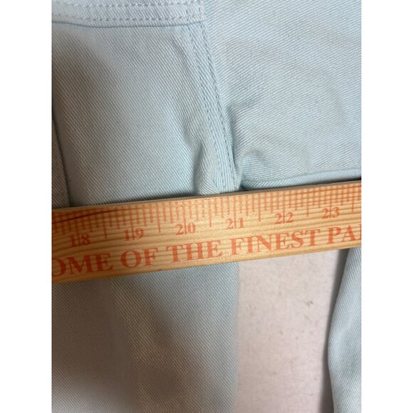 Forever 21 Womens Light Blue Cropped Denim Jacket With Button Closure & Small - Picture 6 of 11